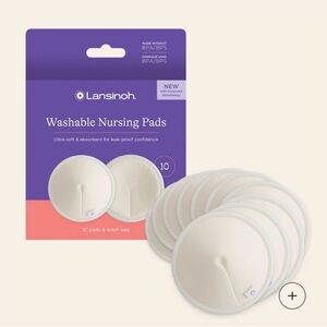 Lansinoh Cream Washable Nursing Pads Set